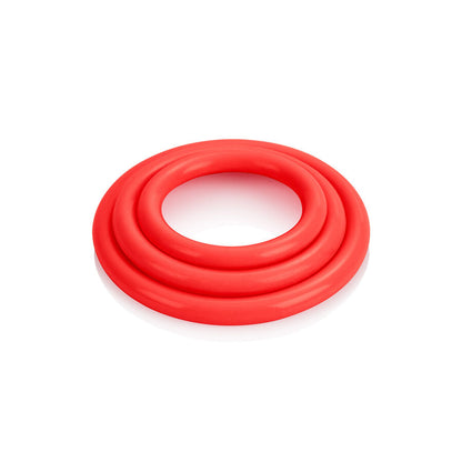 Calexotics Tri-Rings Set Red | Niks.fi verkkokauppa