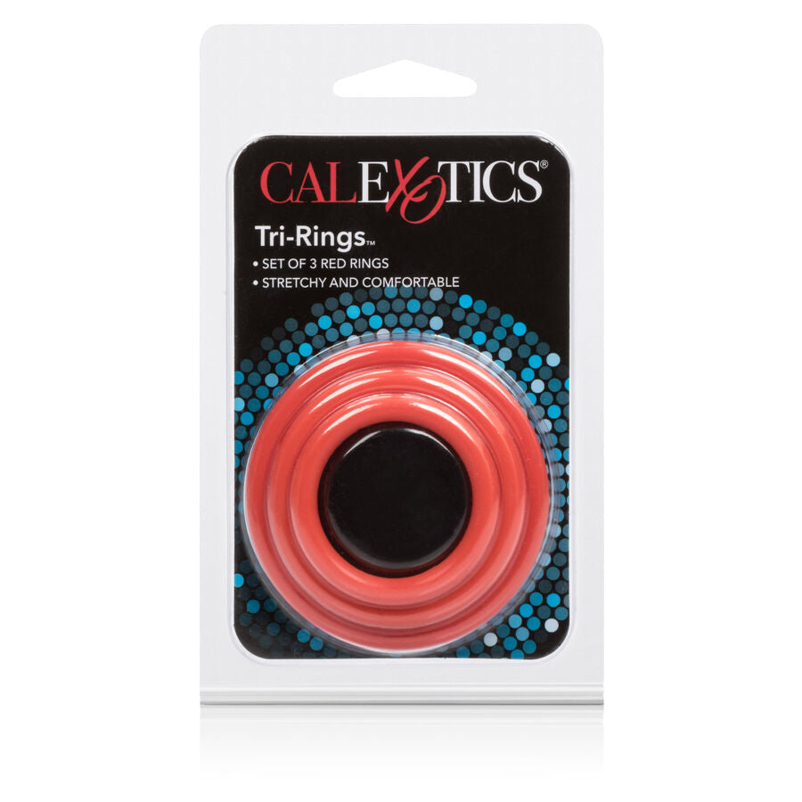 Calexotics Tri-Rings Set Red | Niks.fi verkkokauppa