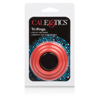 Calexotics Tri-Rings Set Red | Niks.fi verkkokauppa