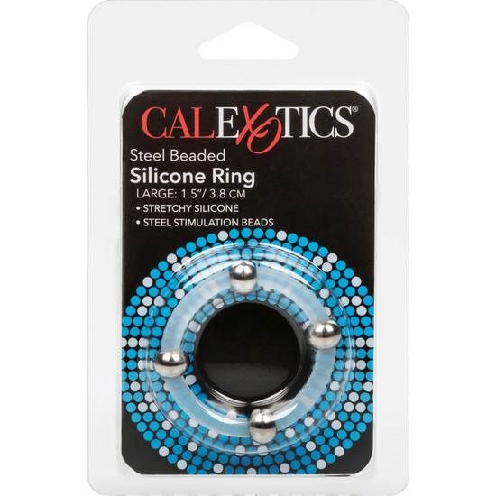 Calexotics Steel Beaded Silicone Ring L | Niks.fi verkkokauppa