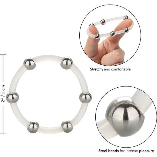 Calexotics Steel Beaded Silicone Ring Xl | Niks.fi verkkokauppa