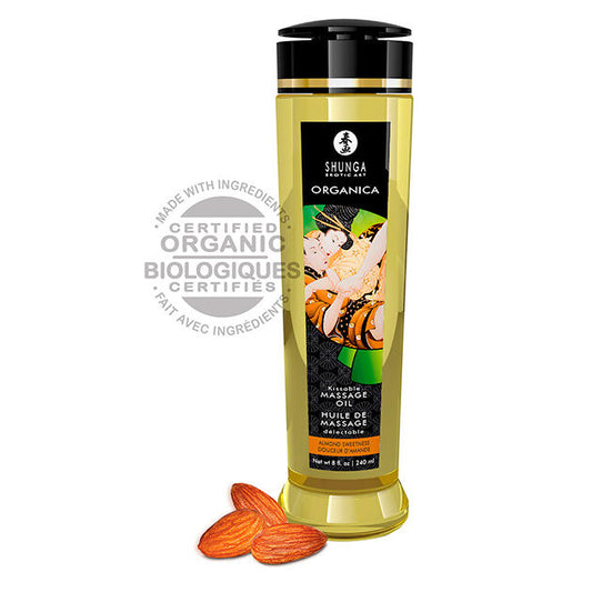 Shunga Organic Almond Massage Oil 240 Ml | Niks.fi verkkokauppa