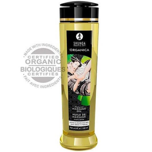Shunga Natural Organic Massage Oil 240 Ml | Niks.fi verkkokauppa