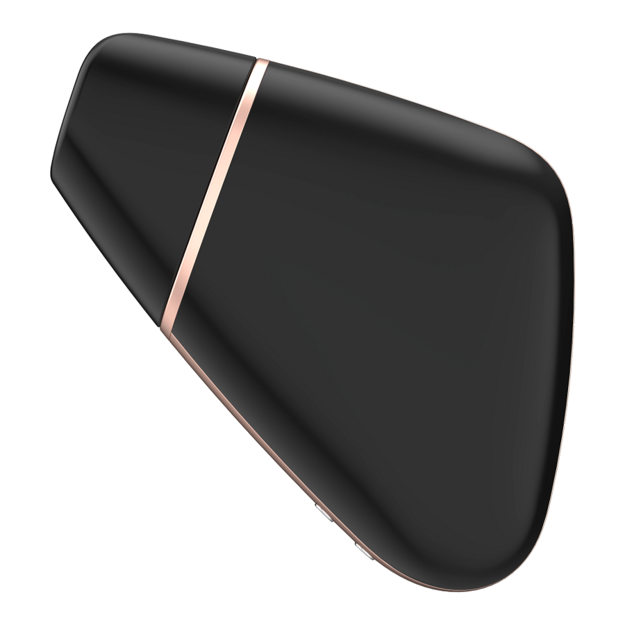 Satisfyer Love Triangle Air Pulse Stimulator & Vibrator Black | Niks.fi verkkokauppa