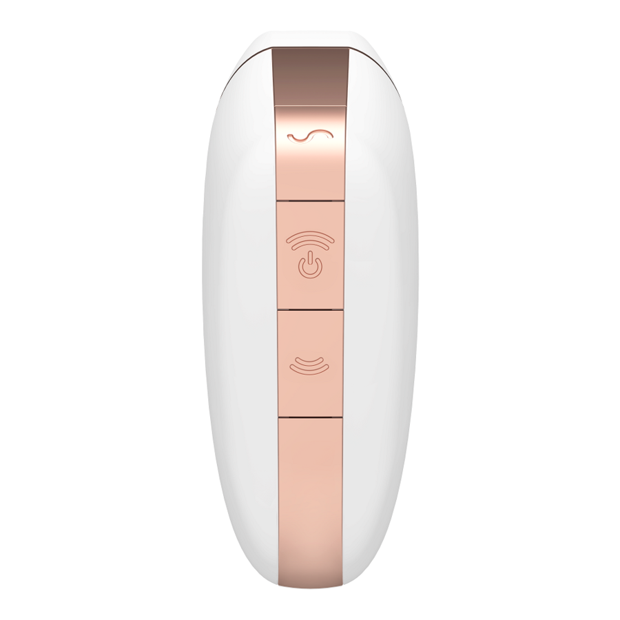 Satisfyer Love Triangle Air Pulse Stimulator & Vibrator White | Niks.fi verkkokauppa