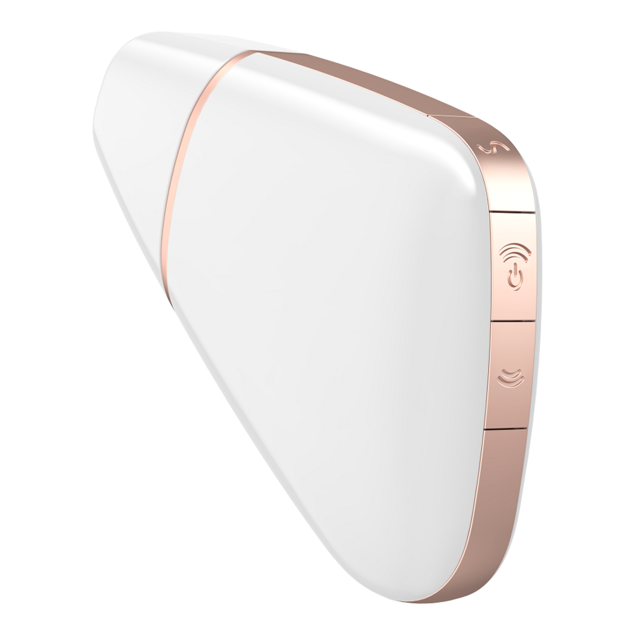 Satisfyer Love Triangle Air Pulse Stimulator & Vibrator White | Niks.fi verkkokauppa