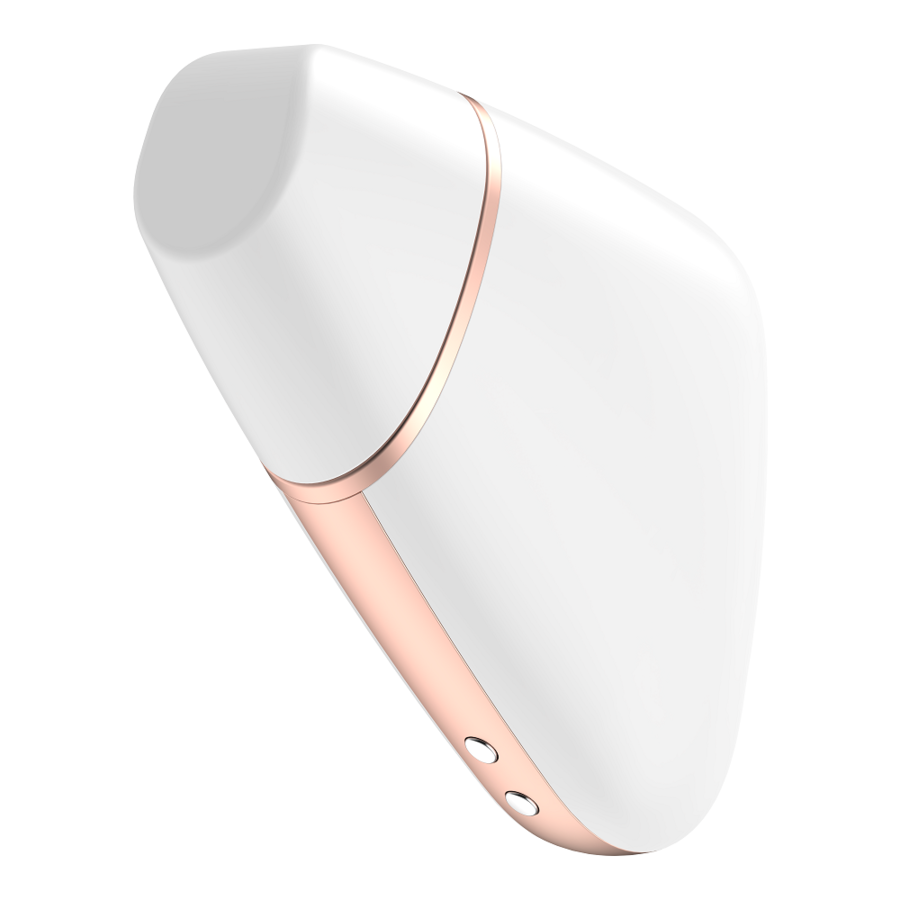 Satisfyer Love Triangle Air Pulse Stimulator & Vibrator White | Niks.fi verkkokauppa