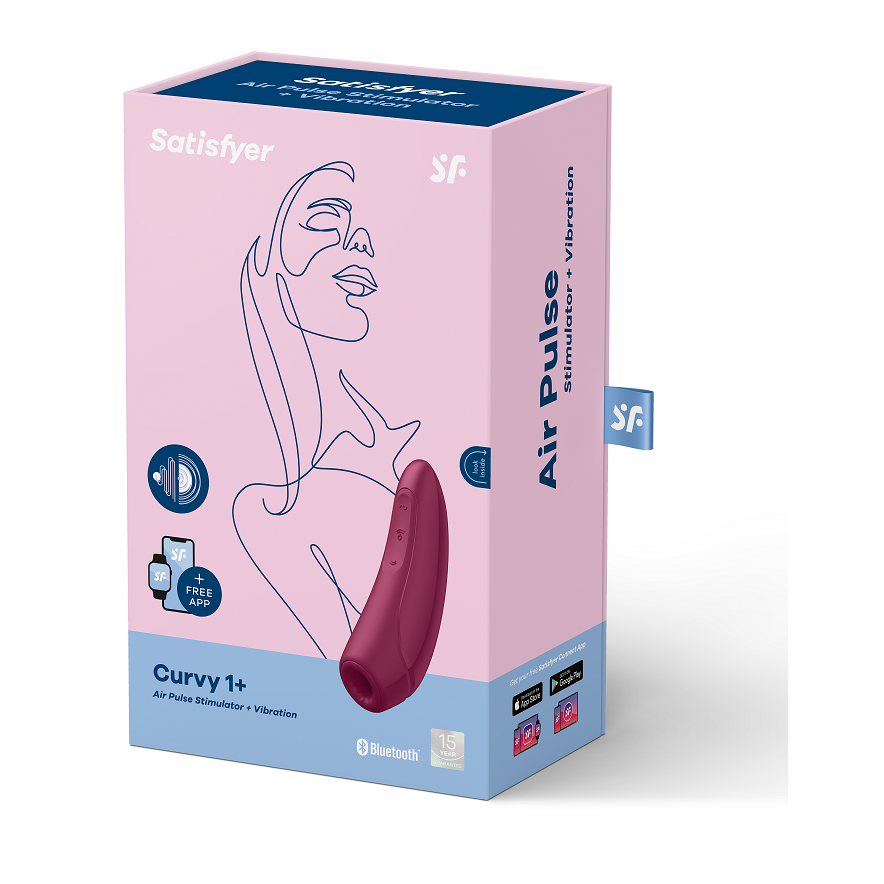 Satisfyer Curvy 1+ Red Pink | Niks.fi verkkokauppa