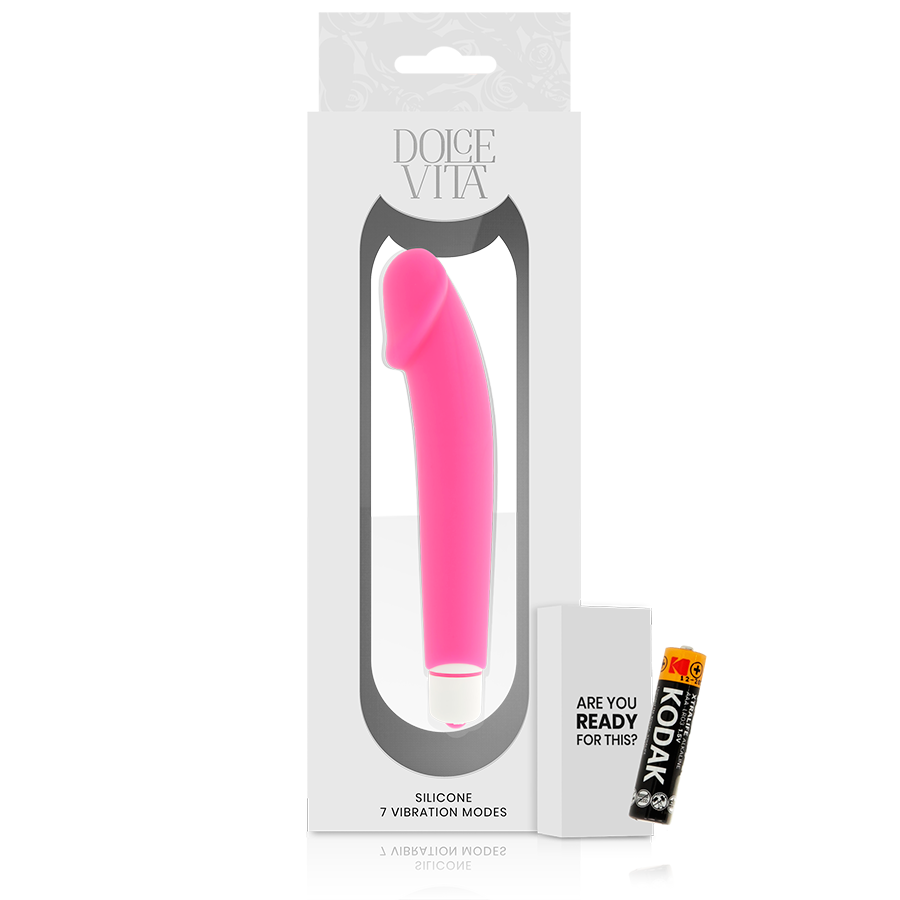 Dolce Vita Realistic Pink Silicone | Niks.fi verkkokauppa