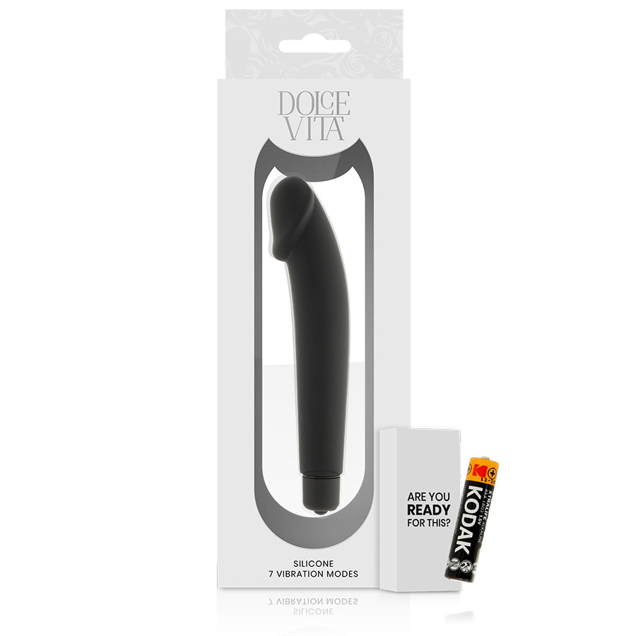 Dolce Vita Realistic Black Silicone | Niks.fi verkkokauppa