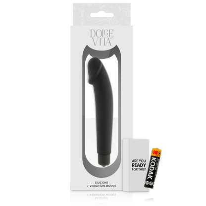 Dolce Vita Realistic Black Silicone | Niks.fi verkkokauppa