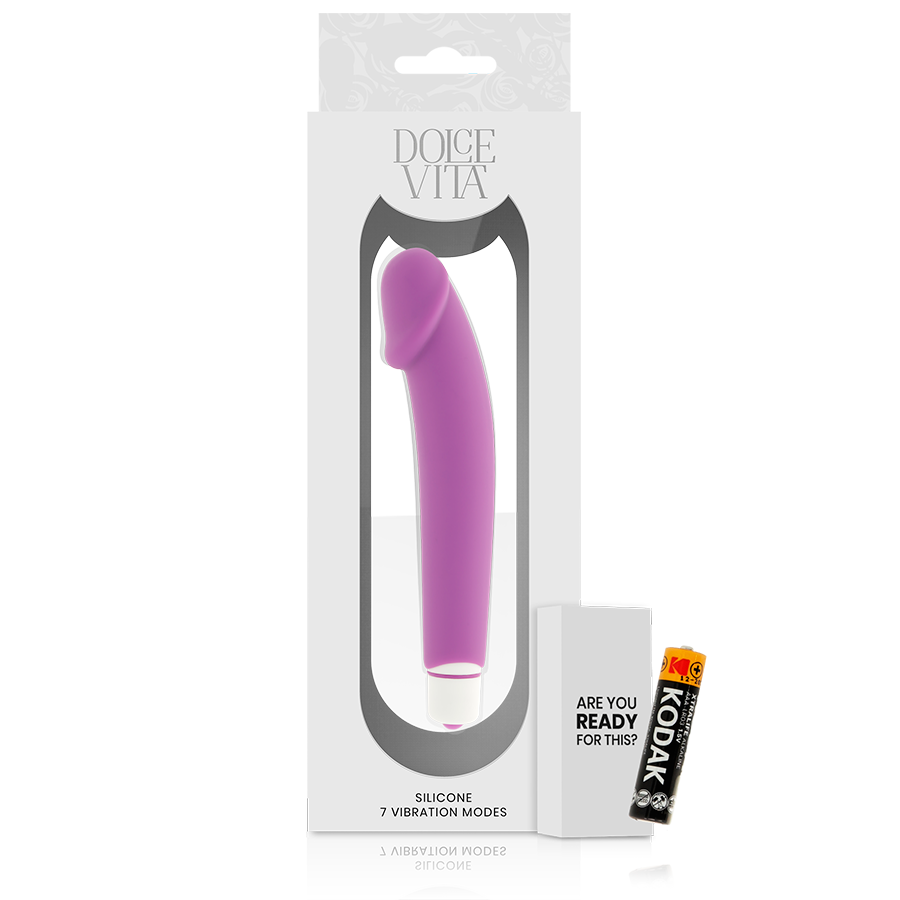 Dolce Vita Realistic Purple Silicone | Niks.fi verkkokauppa