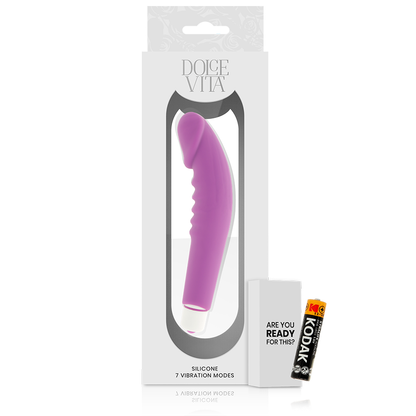 Dolce Vita Realistic Pleasure Purple Silicone | Niks.fi verkkokauppa