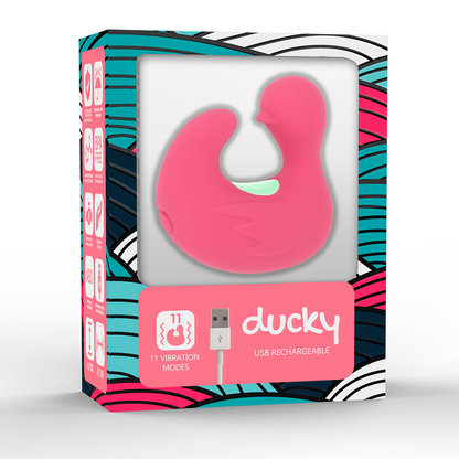 Ladattava silikoninen sormivibraattori Duckymania | Niks.fi verkkokauppa
