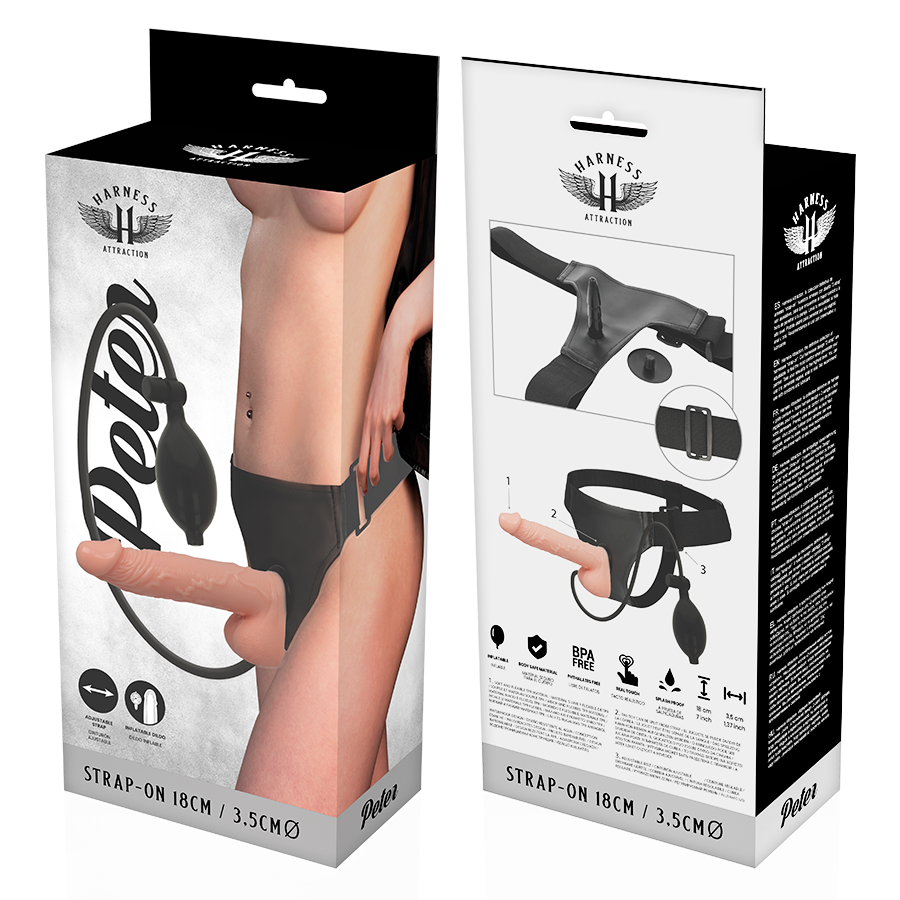 Harness Attraction Rnes Peter With Inflatable Penis 18 Cm -O 3.5 Cm | Niks.fi verkkokauppa