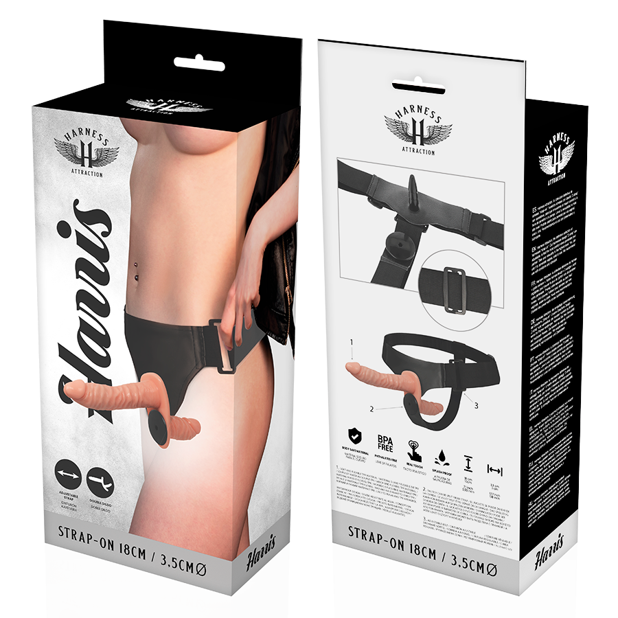 Harness Attraction Harris Double Penetraci N With Vibration 18 Cm -O 3.5 Cm | Niks.fi verkkokauppa