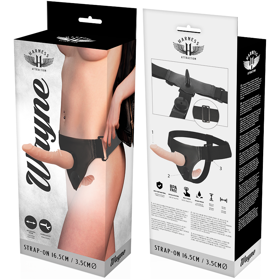 Harness Attraction Wayne Double Penetraci N 16.5 Cm -O 3.5 Cm | Niks.fi verkkokauppa