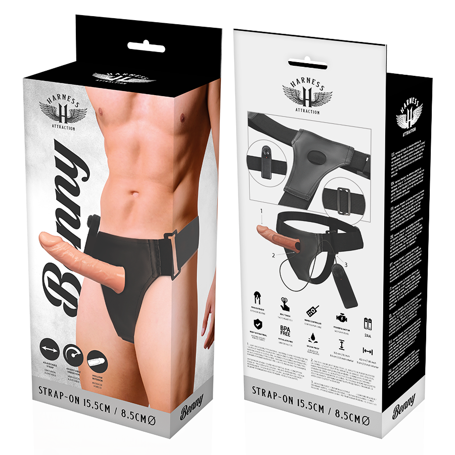 Harness Attraction Rnes Hollow Benny With Vibrator 15 Cm -O 4.5 Cm | Niks.fi verkkokauppa