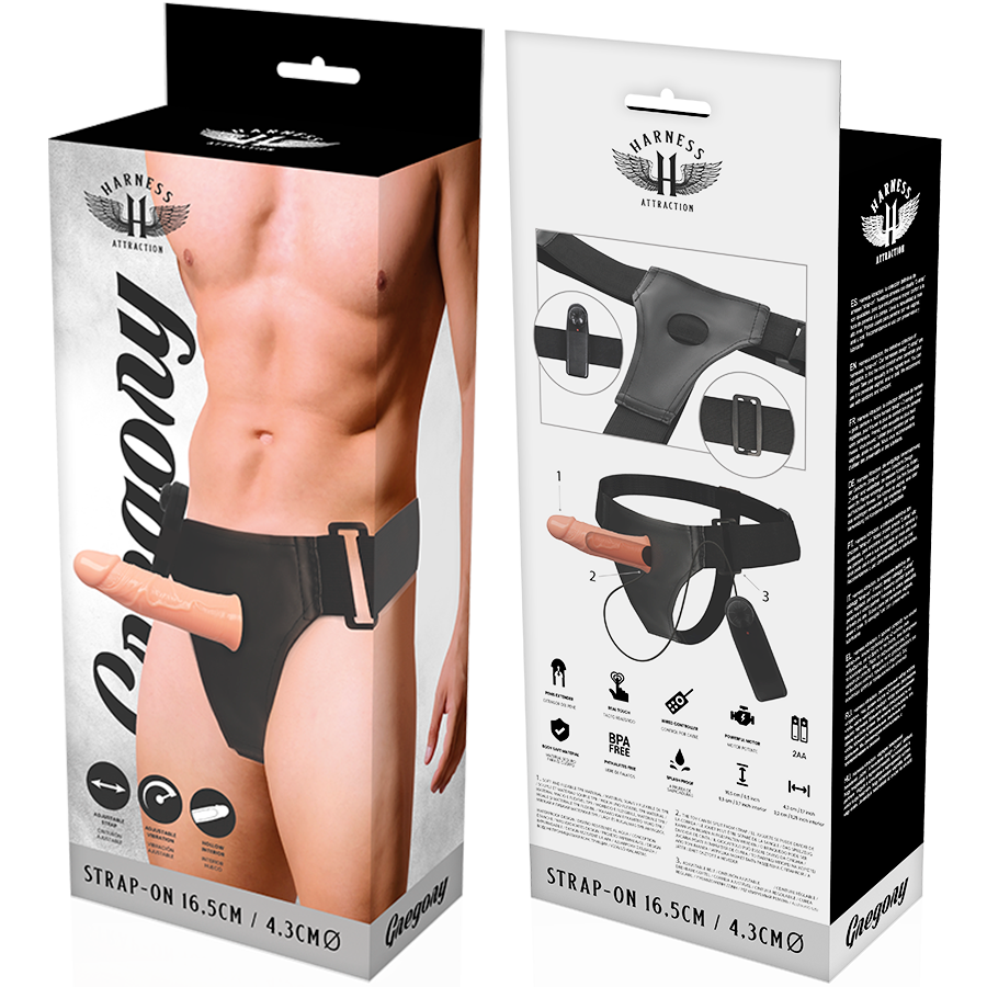 Harness Attraction Gregory Hollow Rnes With Vibrator 16.5 Cm -O 4.3 Cm | Niks.fi verkkokauppa