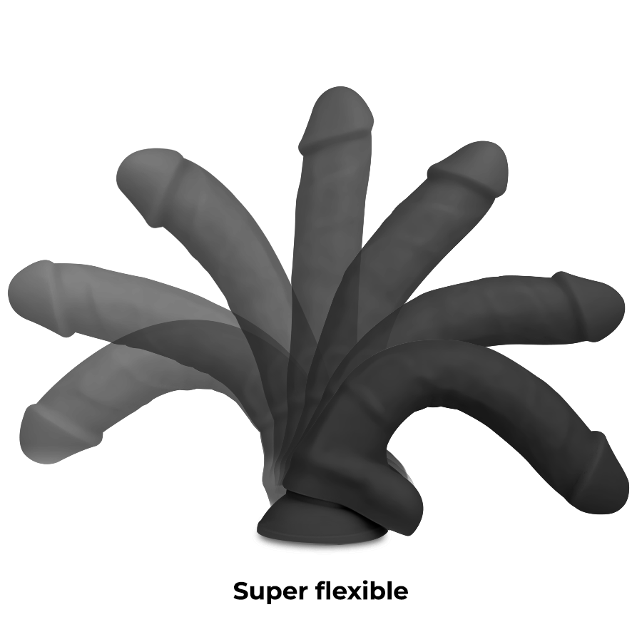 Cock Miller Silicone Density Cocksil Articulable Black 18 Cm | Niks.fi verkkokauppa