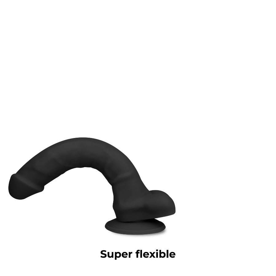 Cock Miller Silicone Density Cocksil Articulable Black 24 Cm | Niks.fi verkkokauppa