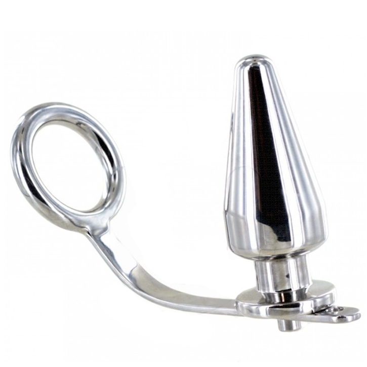 Steel Ring With Anal Plug 45 X 50Mm | Niks.fi verkkokauppa