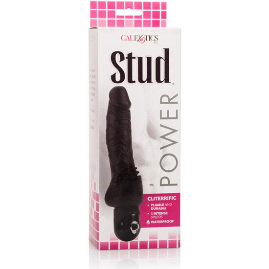 Calexotics Power Stud Cliterrific Black Vibrator | Niks.fi verkkokauppa