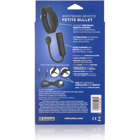 Calexotics Wristband Remote Petite Bullet | Niks.fi verkkokauppa