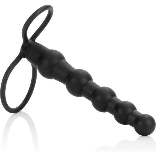 Calexotics Beaded Dual Penetrator Black | Niks.fi verkkokauppa