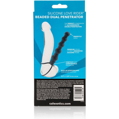 Calexotics Beaded Dual Penetrator Black | Niks.fi verkkokauppa