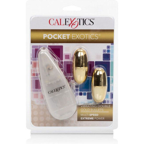 Calexotics Vibrating Bullets Gold Duo | Niks.fi verkkokauppa