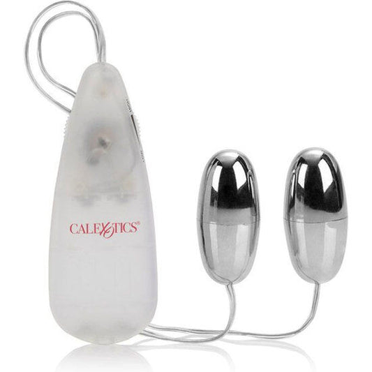 Calexotics Vibrating Bullets Silver Duo | Niks.fi verkkokauppa