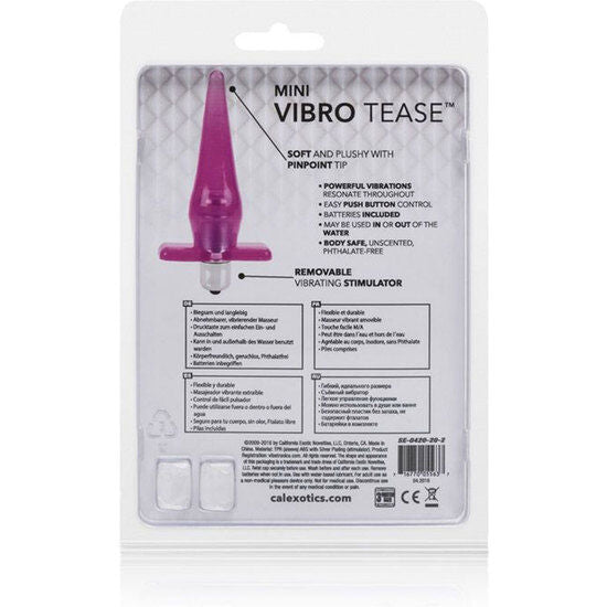 Calexotics Mini Vibro Tease Pink | Niks.fi verkkokauppa