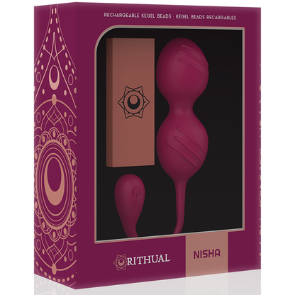 Rithual Nisha Rechargeable Vibrating Kegel Balls Orchid | Niks.fi verkkokauppa