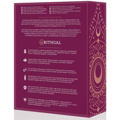 Rithual Nisha Rechargeable Vibrating Kegel Balls Orchid | Niks.fi verkkokauppa