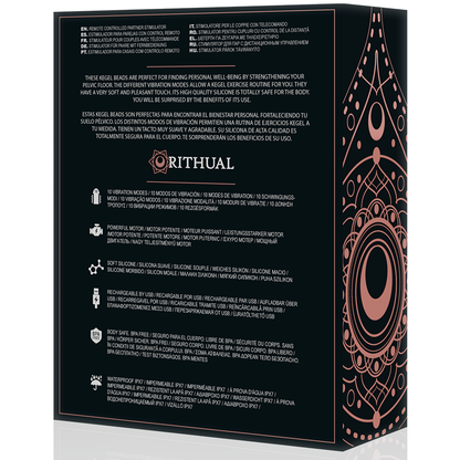 Rithual Nisha Rechargeable Vibrating Kegel Balls Black | Niks.fi verkkokauppa