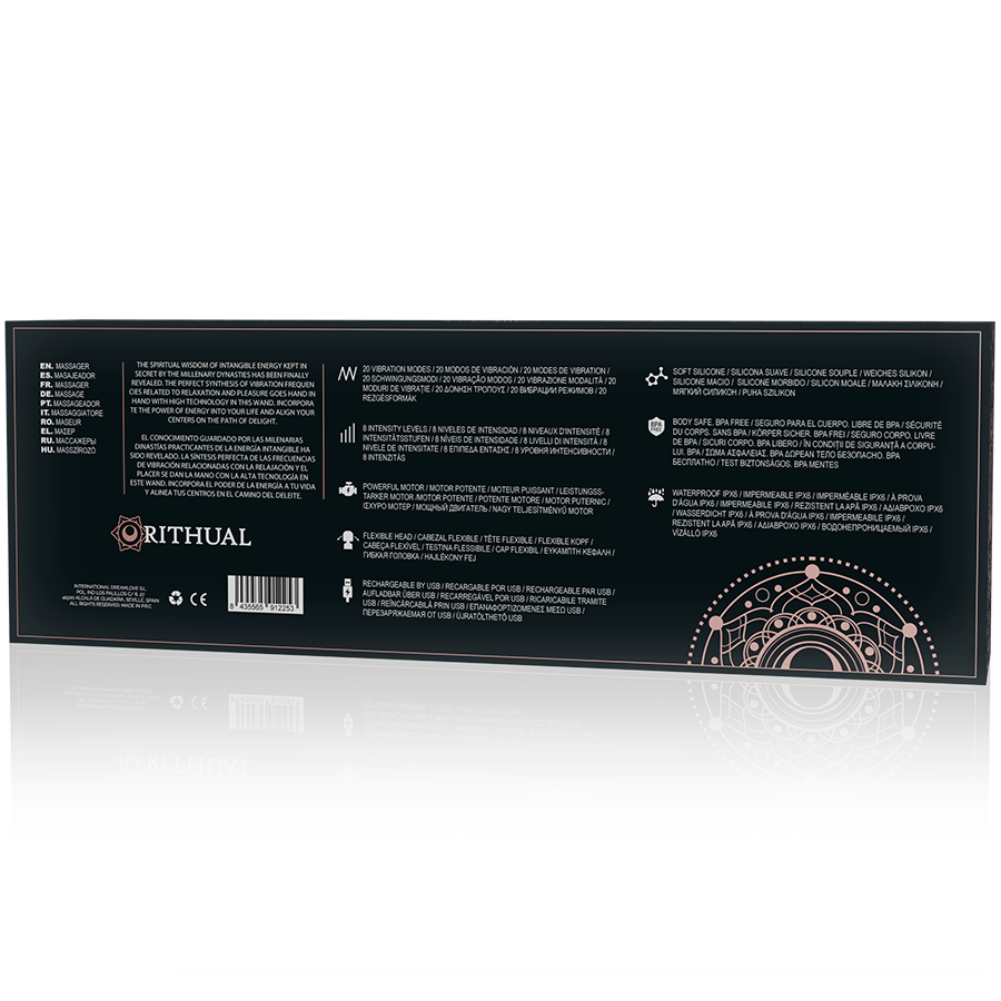 Rithual Powerful Rechargeable Akasha Wand 2.0 Black | Niks.fi verkkokauppa