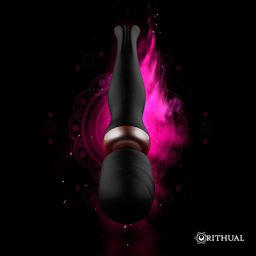 Rithual Powerful Rechargeable Akasha Wand 2.0 Black | Niks.fi verkkokauppa