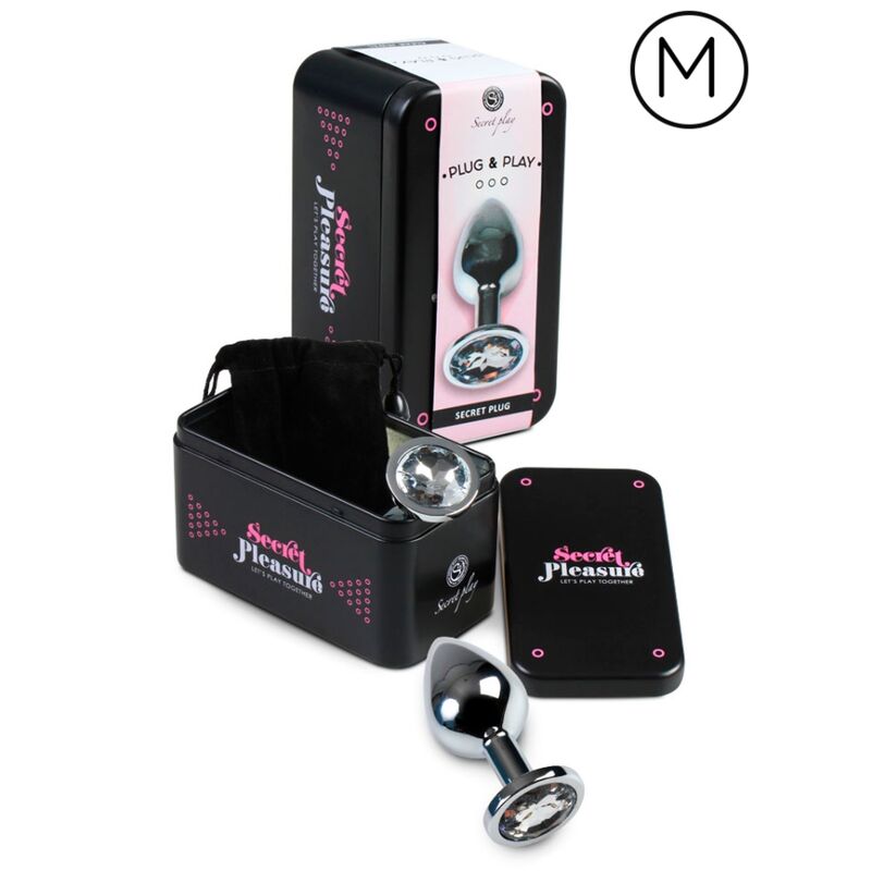 Secretplay Plug Anal Transparent Aluminum 7Cm | Niks.fi verkkokauppa