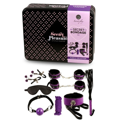 Secretplay Bdsm Set 8Pcs Purble /Black. | Niks.fi verkkokauppa