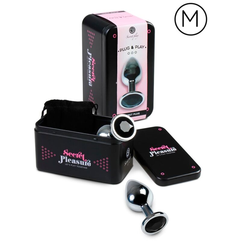 Secretplay Anal Plug Black M | Niks.fi verkkokauppa