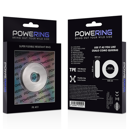 Powering Super Flexible And Resistant Penis Ring 3.5Cm Clear | Niks.fi verkkokauppa