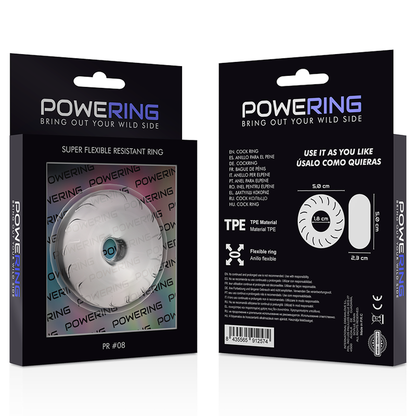 Powering Super Flexible And Resistant Penis Ring 5Cm Pr08 Clear | Niks.fi verkkokauppa