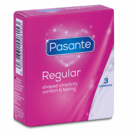 Pasante Condom Regular Range 3 Units | Niks.fi verkkokauppa