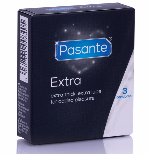 Pasante Extra Condom Extra Thick 3 Units | Niks.fi verkkokauppa