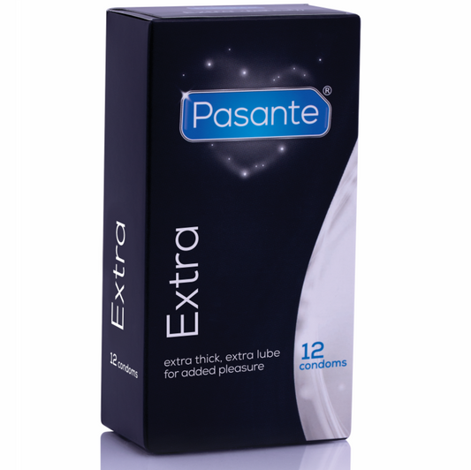 Pasante Extra Condom Extra Thick 12 Units | Niks.fi verkkokauppa