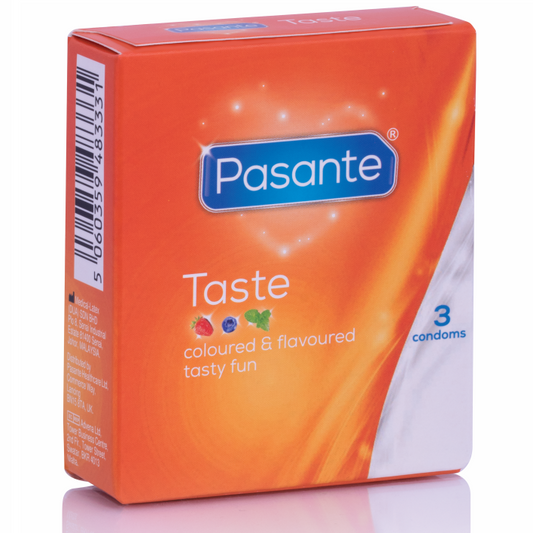Pasante Condoms Flavors 3 Units | Niks.fi verkkokauppa