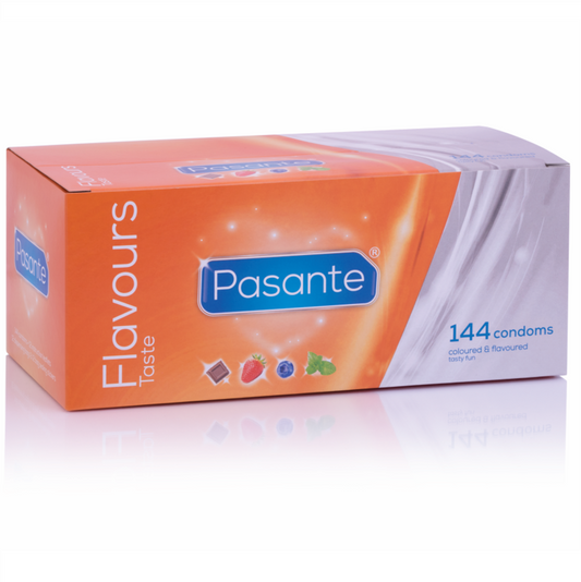 Pasante Condoms Flavors 155 Units | Niks.fi verkkokauppa