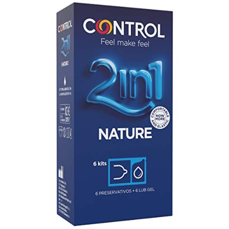 Control Duo Natura 2-1 Preservative + Gel 6 Units | Niks.fi verkkokauppa