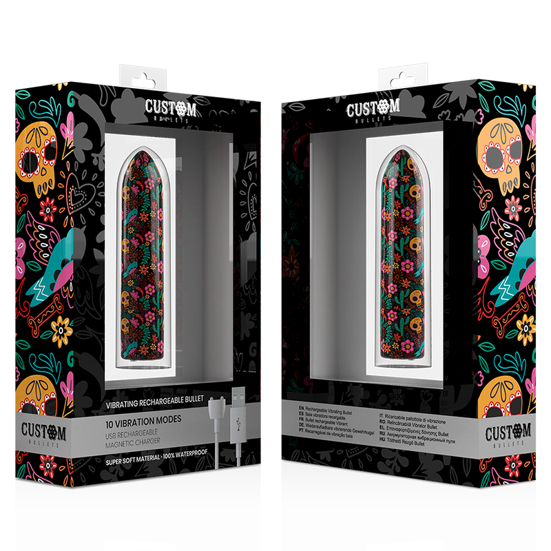 Custom Bullets Rechargeable Skull Magnetic Bullet 10 Intensities | Niks.fi verkkokauppa